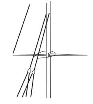 Diagram E - Fitting Shock cord to clear the spread ends